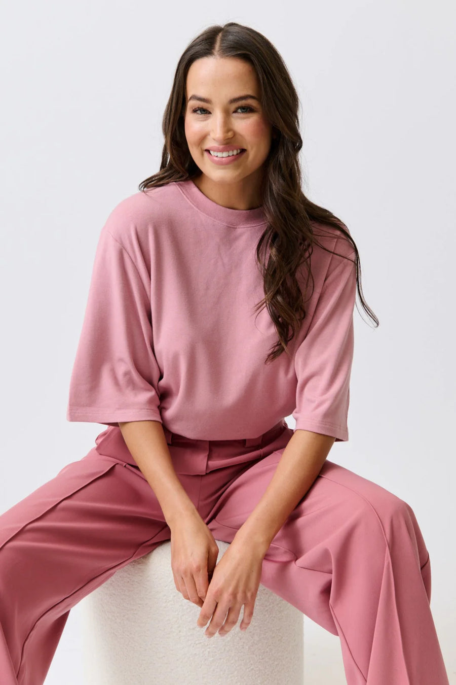 Cartel & Willow - Solana Tee - Dusty Pink