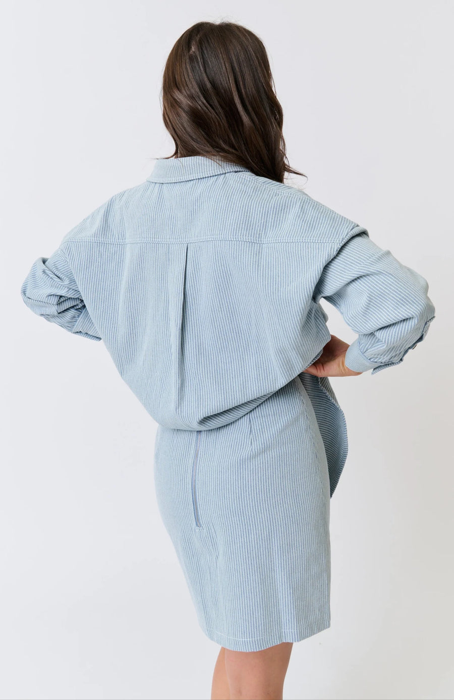 Cartel & Willow - Zyla Mini Skirt - Stripe Denim