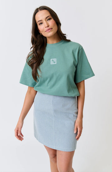 Cartel & Willow - Zyla Mini Skirt - Stripe Denim