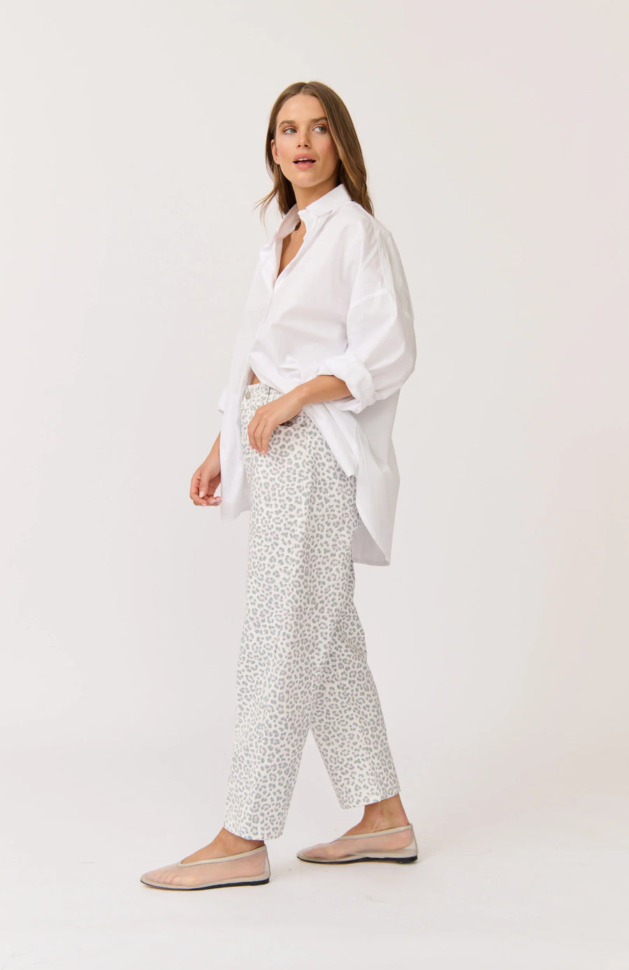 Cartel & Willow - Samara Pant - Smudge Leopard