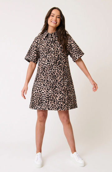 Cartel & Willow - Quinn Dress - Neutral Leopard