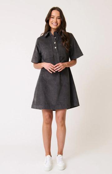 Cartel & Willow - Quinn Dress - Charcoal