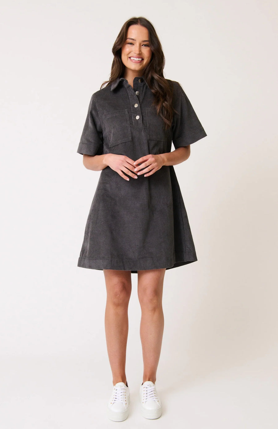 Cartel & Willow - Quinn Dress - Charcoal