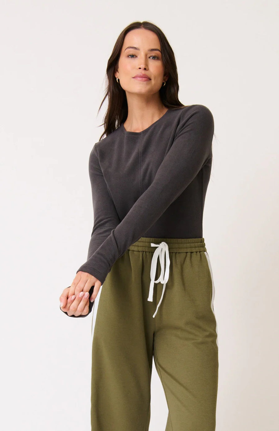 Cartel & Willow - Aspyn Top - Charcoal
