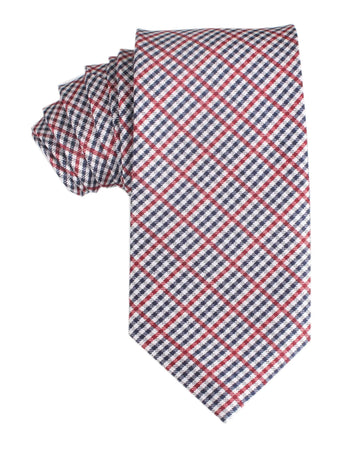Otaa - Crimson Gingham Necktie