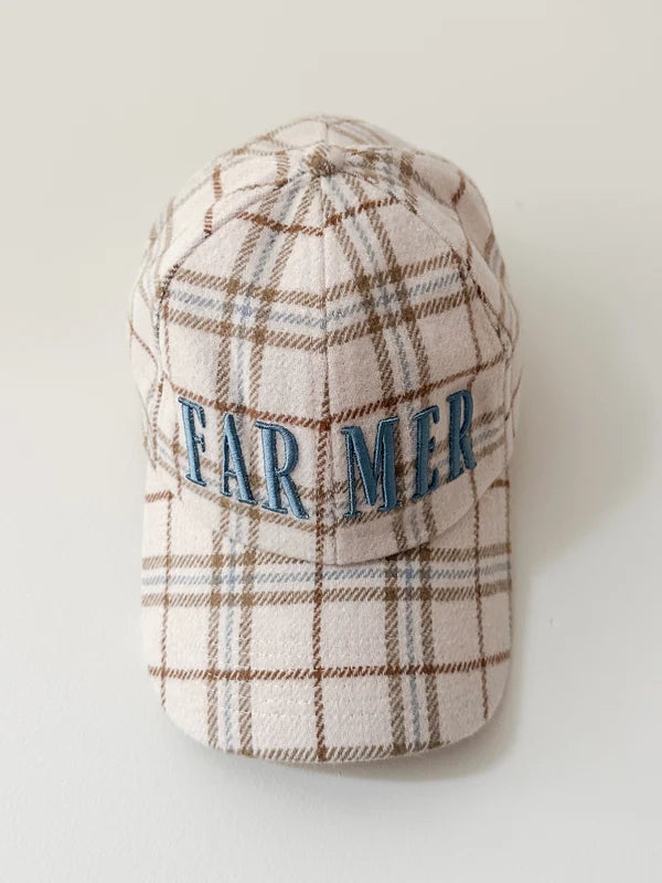 FARMER by Whitney Spicer - Neutral Plaid Cap