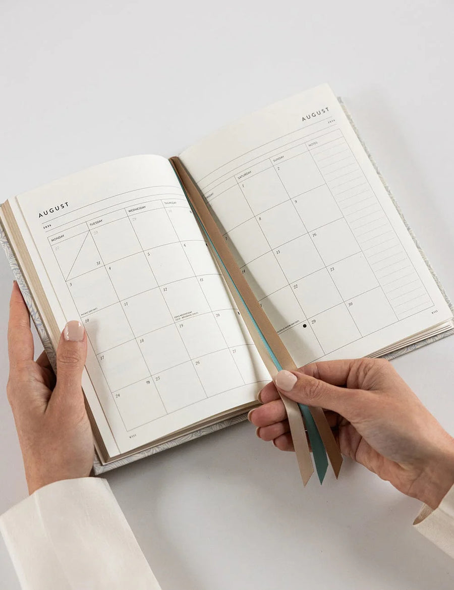Bespoke Letterpress - 2026 Petite Linen Bound Planner - Dune