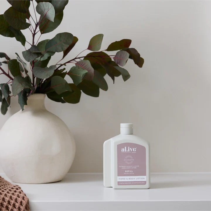 Al.ive Body - 650ml Lotion Refill - Raspberry Blossom & Juniper