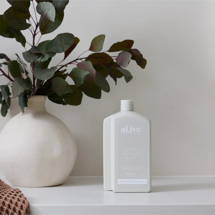 Al.ive Body - 1L Wash Refill - Sea Cotton & Coconut