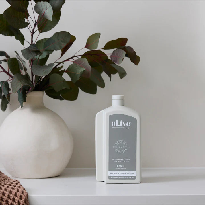 Al.ive Body - 1L Wash Refill - Green Pepper & Lotus