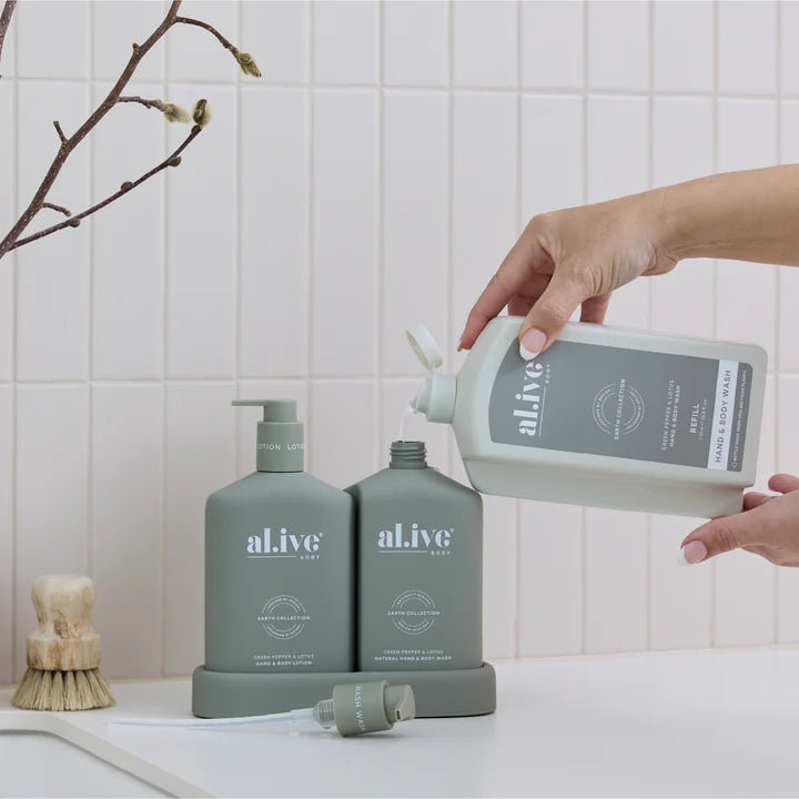 Al.ive Body - 1L Wash Refill - Green Pepper & Lotus
