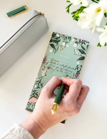 Bespoke Letterpress - Flamingos To Do List DL Notepad
