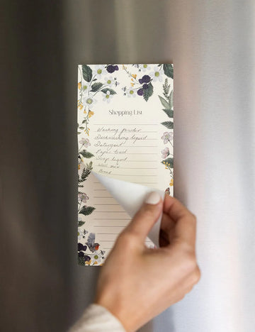 Bespoke Letterpress - Shopping List DL Notepad - Cockatoo