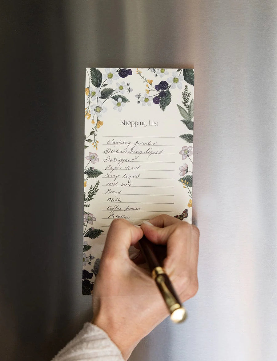 Bespoke Letterpress - Shopping List DL Notepad - Cockatoo