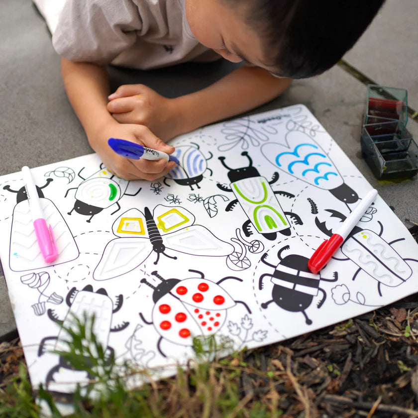 HeyDoodle - Busy Bugs Sensory Colouring & Doodle Mat
