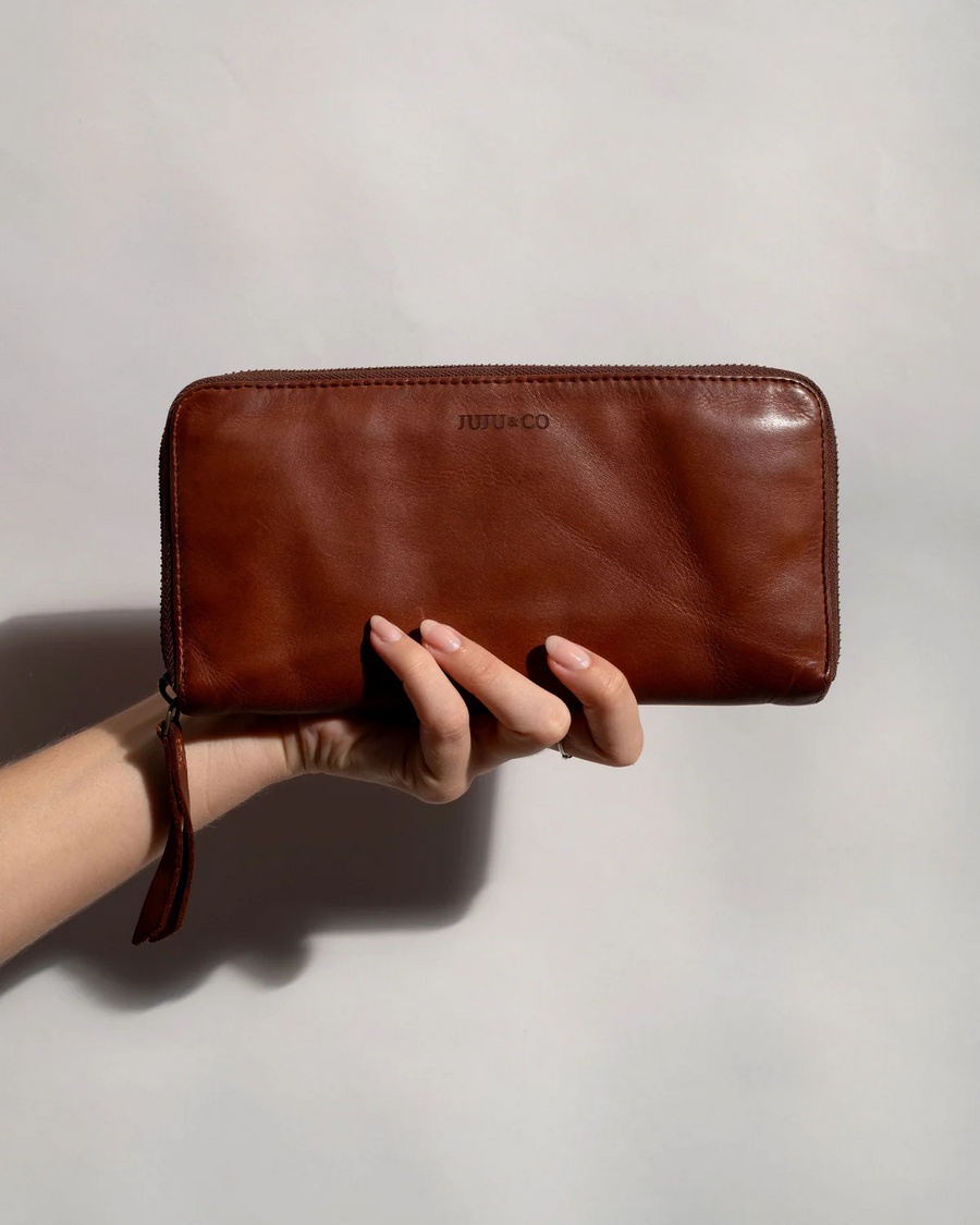 Juju & Co - Slim Wallet - Cognac