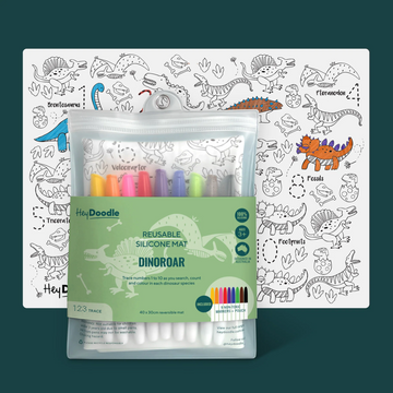 HeyDoodle - DinoRoar Classic Colouring & Doodle Mat