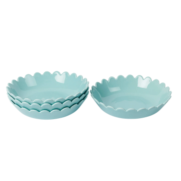 In The Roundhouse - Scallop Bowls - Duck Egg Blue - Set of 4