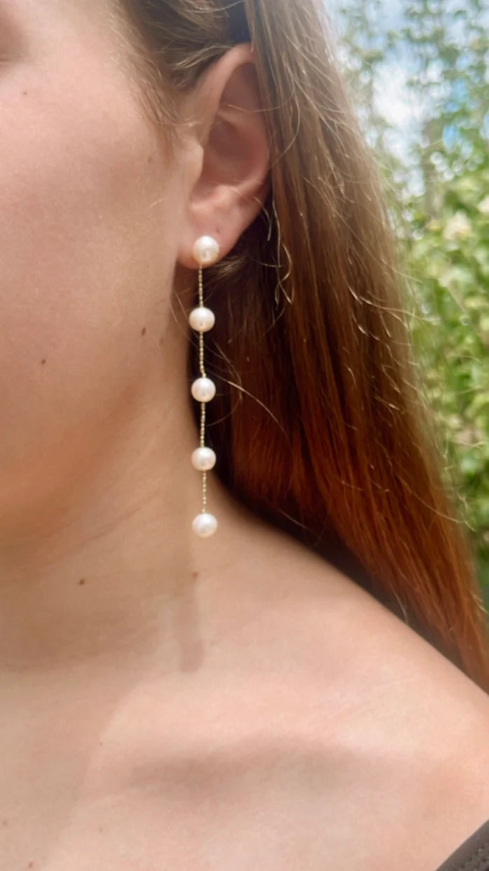 Pop Design - Belle Drop Pearl Earrings