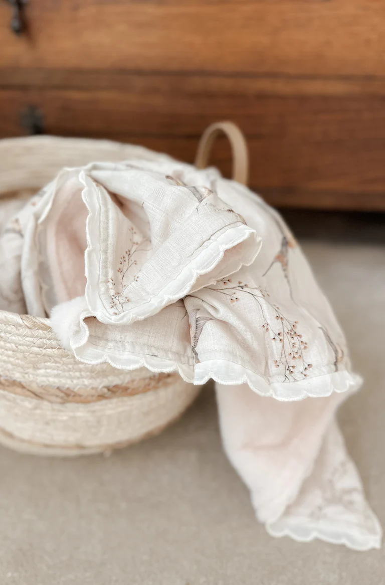 Pop Ya Tot - Nightingale Fur Lined Cot Blanket