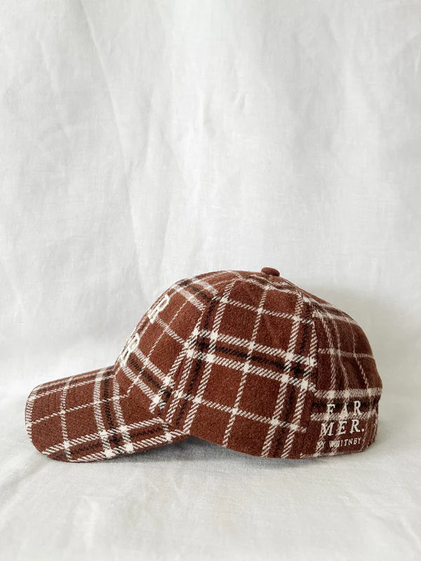 FARMER by Whitney Spicer - Choc Plaid Cap