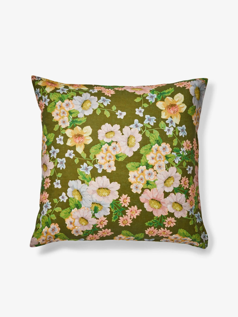 Bonnie & Neil - Buttercup Olive - European Pillowcases (Set Of 2)