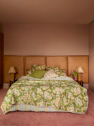 Bonnie & Neil - Buttercup Olive - European Pillowcases (Set Of 2)