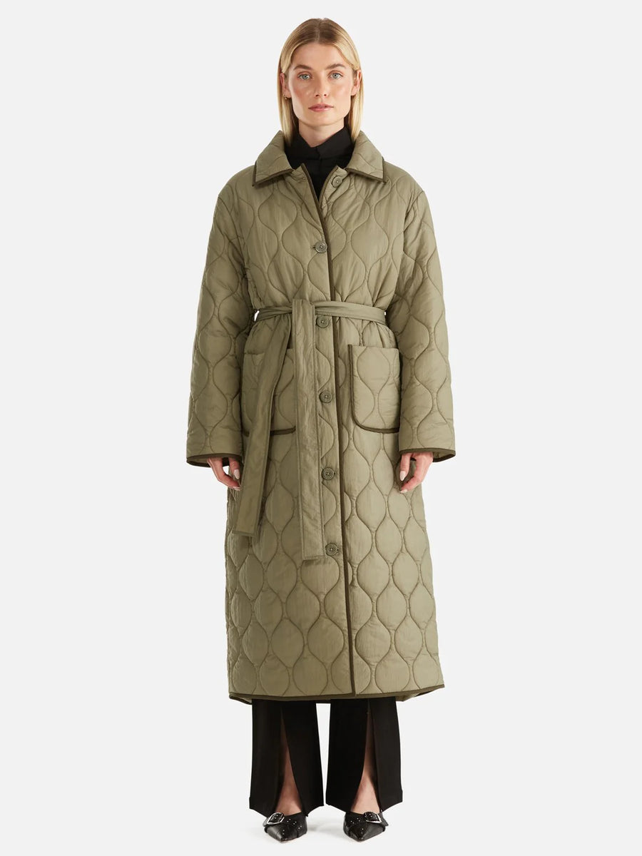 Ena Pelly - Louise Quilted Puffer Jacket - Hunter Green