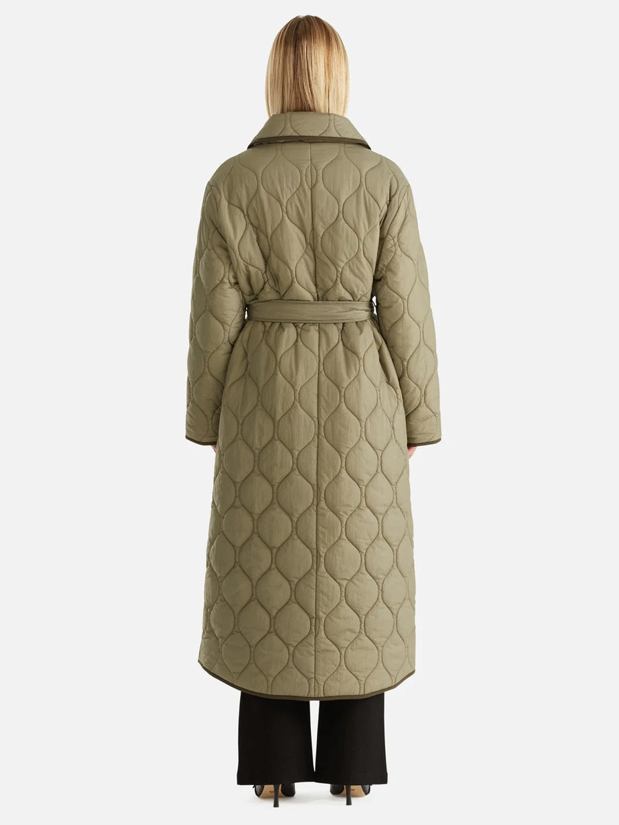 Ena Pelly - Louise Quilted Puffer Jacket - Hunter Green