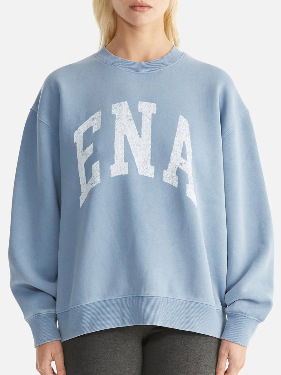 Ena Pelly - Lilly Oversized Sweater Collegiate - Sky Washed