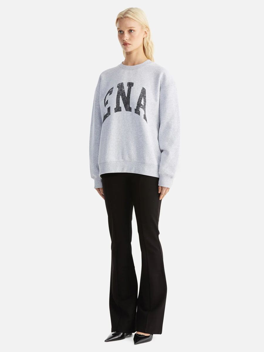Ena Pelly - Lilly Oversized Sweater Collegiate - Grey Marle
