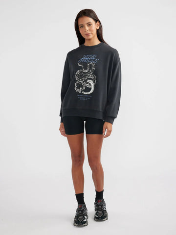 Ena Pelly - Lilly Oversized Sweat Python - Vintage Black