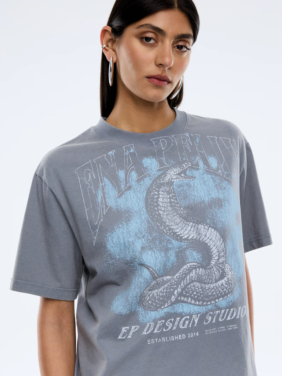 Ena Pelly - EP Python Tee - Washed Grey