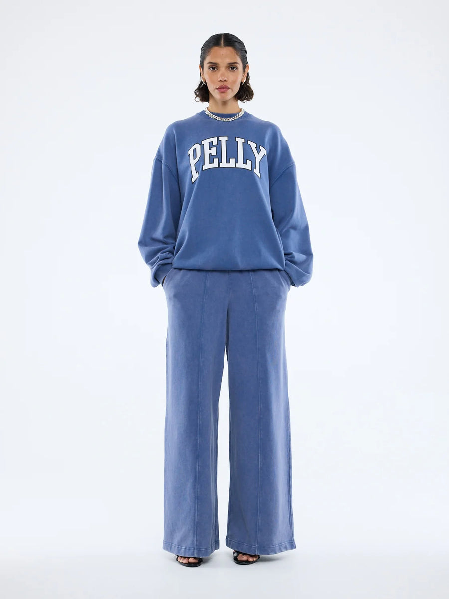 Ena Pelly - EP Varsity Sweatshirt - Indigo Wash