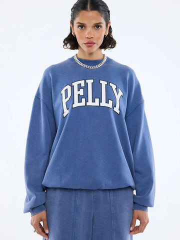 Ena Pelly - EP Varsity Sweatshirt - Indigo Wash