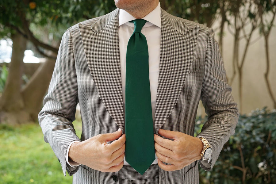 Otaa -  Emerald Green Cotton Necktie