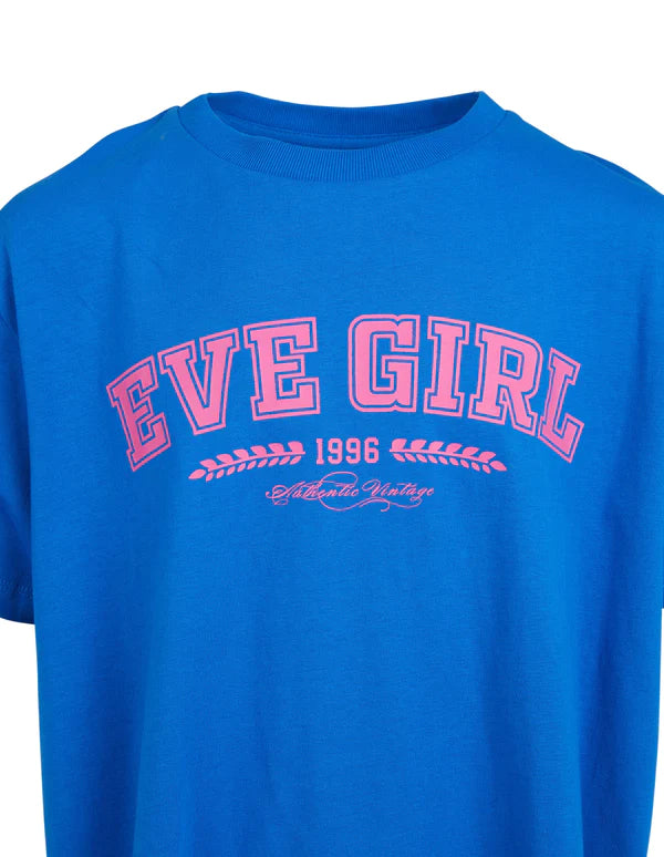 Eve Girl - Academy Tee - Blue - Kids Size 3-7