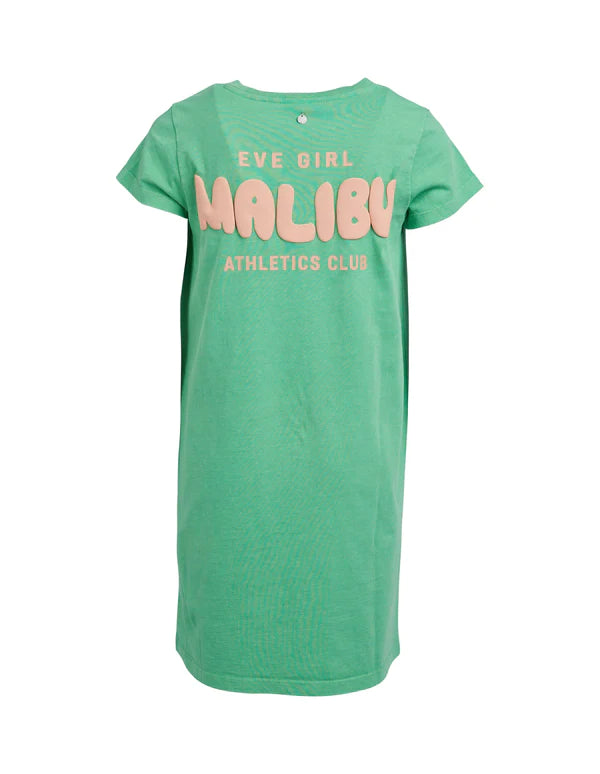 Eve Girl - Malibu Tee Dress - Green - Kids Size 3-7