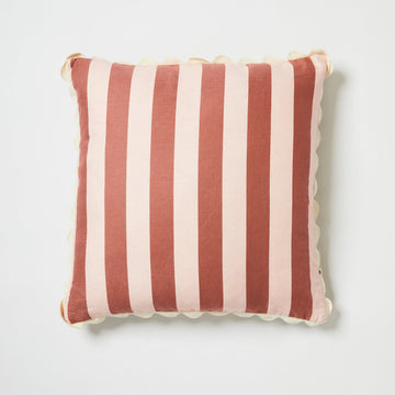Bonnie & Neil - Bold Stripe Berry Pink 60cm Cushion