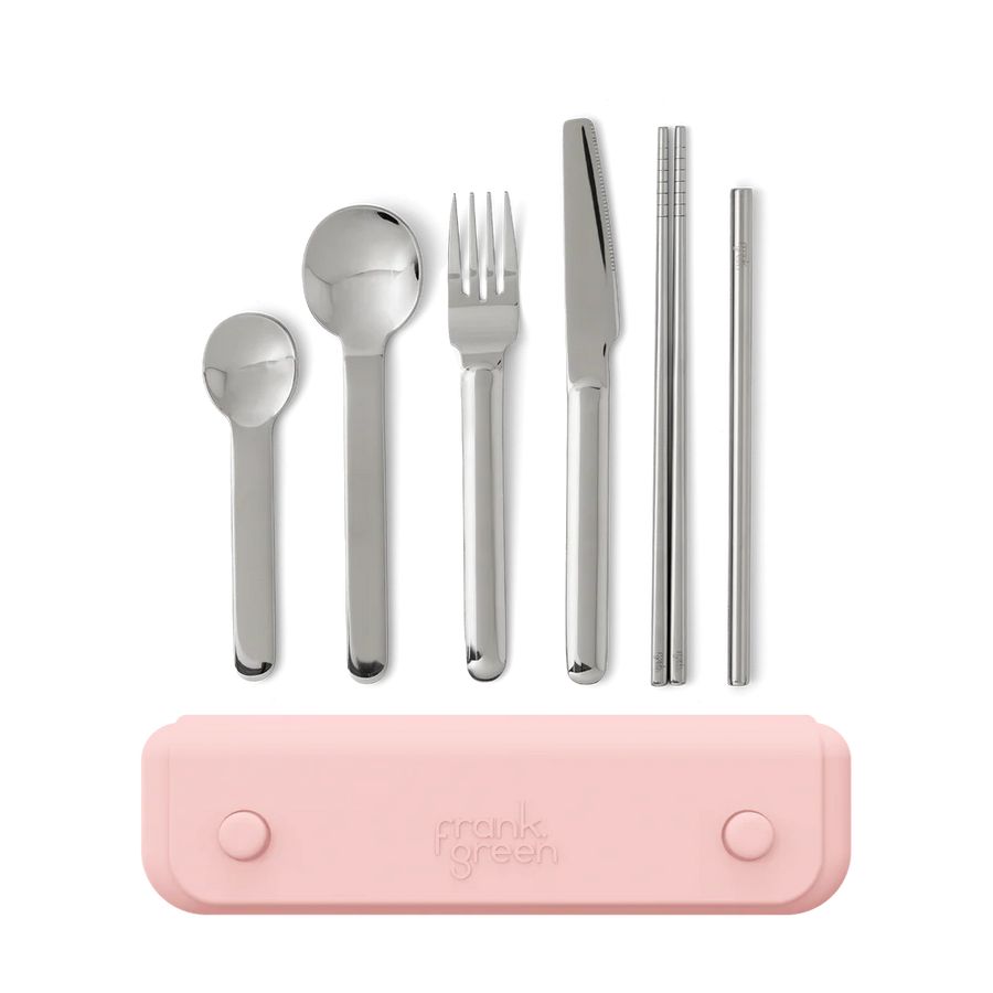 Frank Green - 6pc Cutlery Set w/ Pouch - Blushed