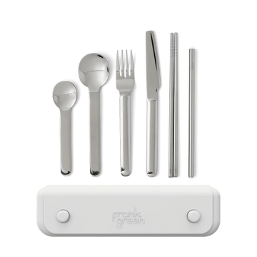 Frank Green - 6pc Cutlery Set w/ Pouch - Cloud