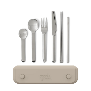 Frank Green - 6pc Cutlery Set w/ Pouch - Moon Dust