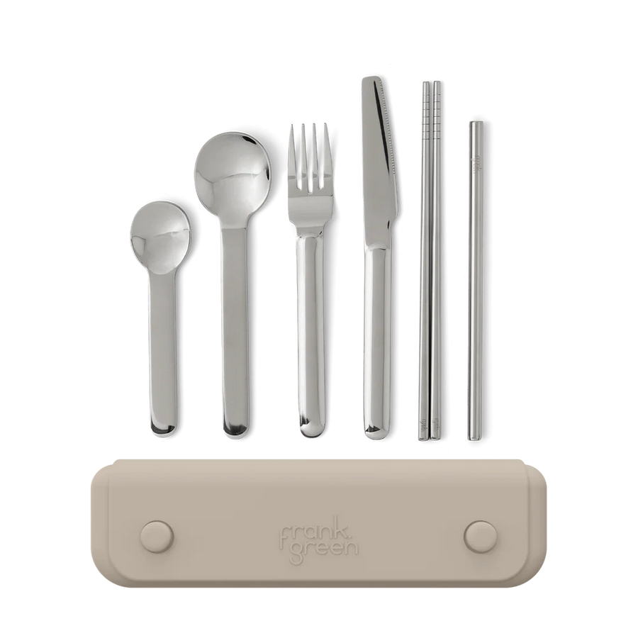 Frank Green - 6pc Cutlery Set w/ Pouch - Moon Dust