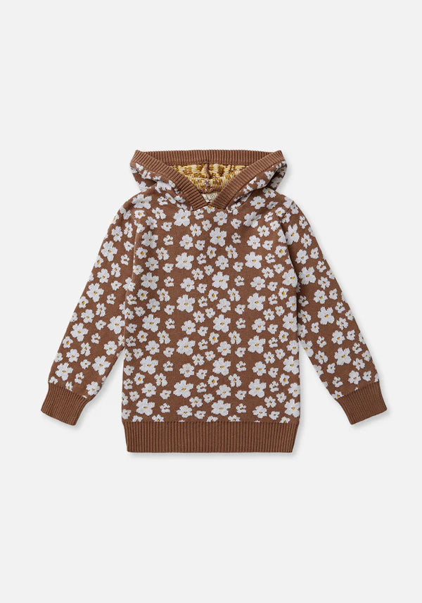 Miann & Co -  Knitted Hoodie - Kids - Flora