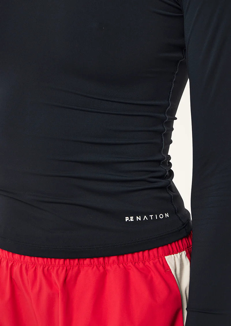 P.E Nation - FOUNDATION LONG SLEEVE TOP IN DARK SAPPHIRE