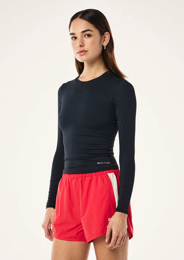 P.E Nation - FOUNDATION LONG SLEEVE TOP IN DARK SAPPHIRE