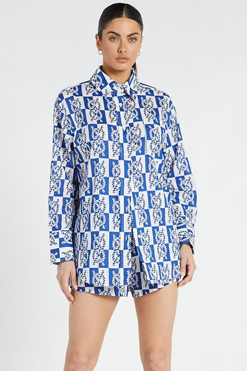 Bohemian Traders - Classic Easy Fit Shirt - Blue/White