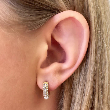Ever Jewellery - Gravitate Crystal Hoop Earrings