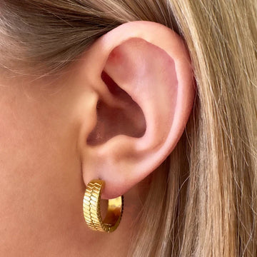 Ever Jewellery - Step Back Hoop Earrings