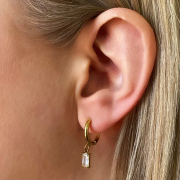 Ever Jewellery - Luxe Drop Huggie Earrings